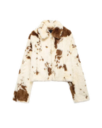 Gloria / Veste en similicuir imprimé vache