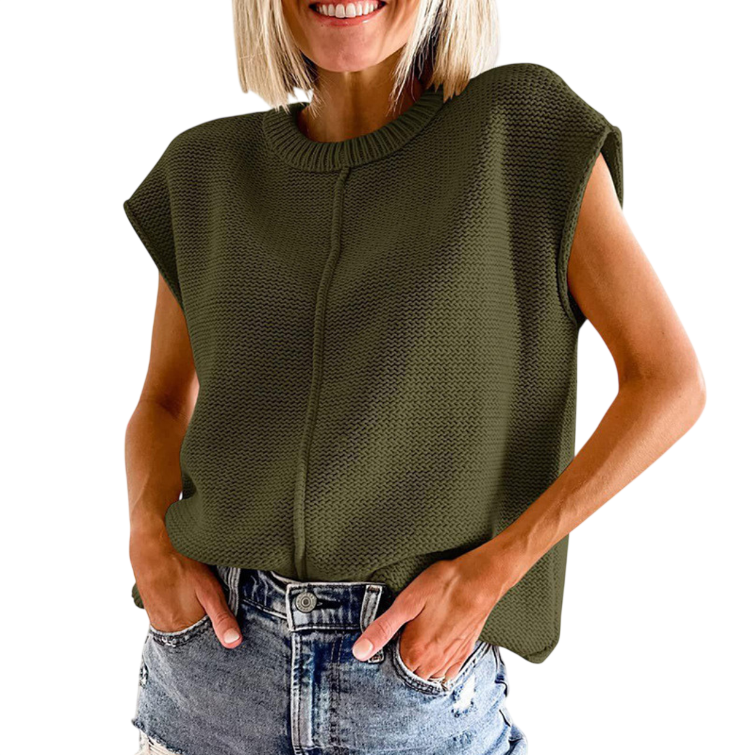 Maisie™ | Casual Minimalist Crewneck Sleeveless Top