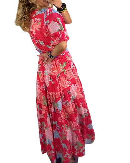 Coralina - Vibrant Floral Dress