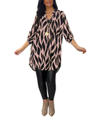 ALEXANDRA™ | Haut ample imprimé femme