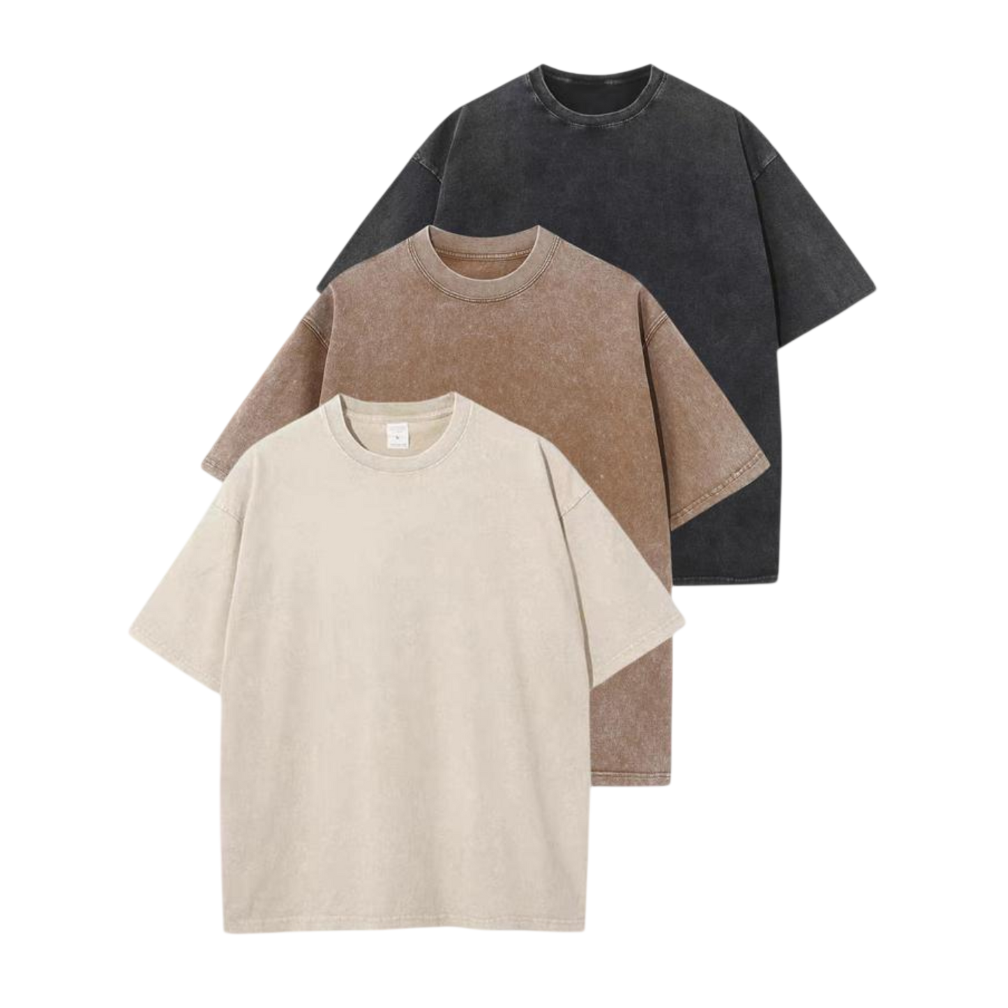 Afina™ | Women Casual Oversized Wash Crew Neck Unisex Shirt