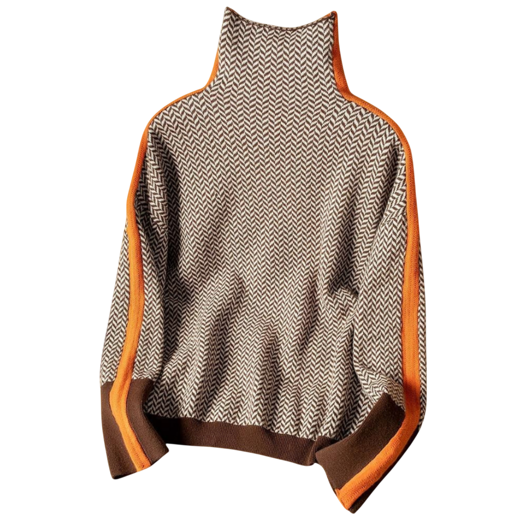 MARY – PULL COL ROULÉ ÉLÉGANT
