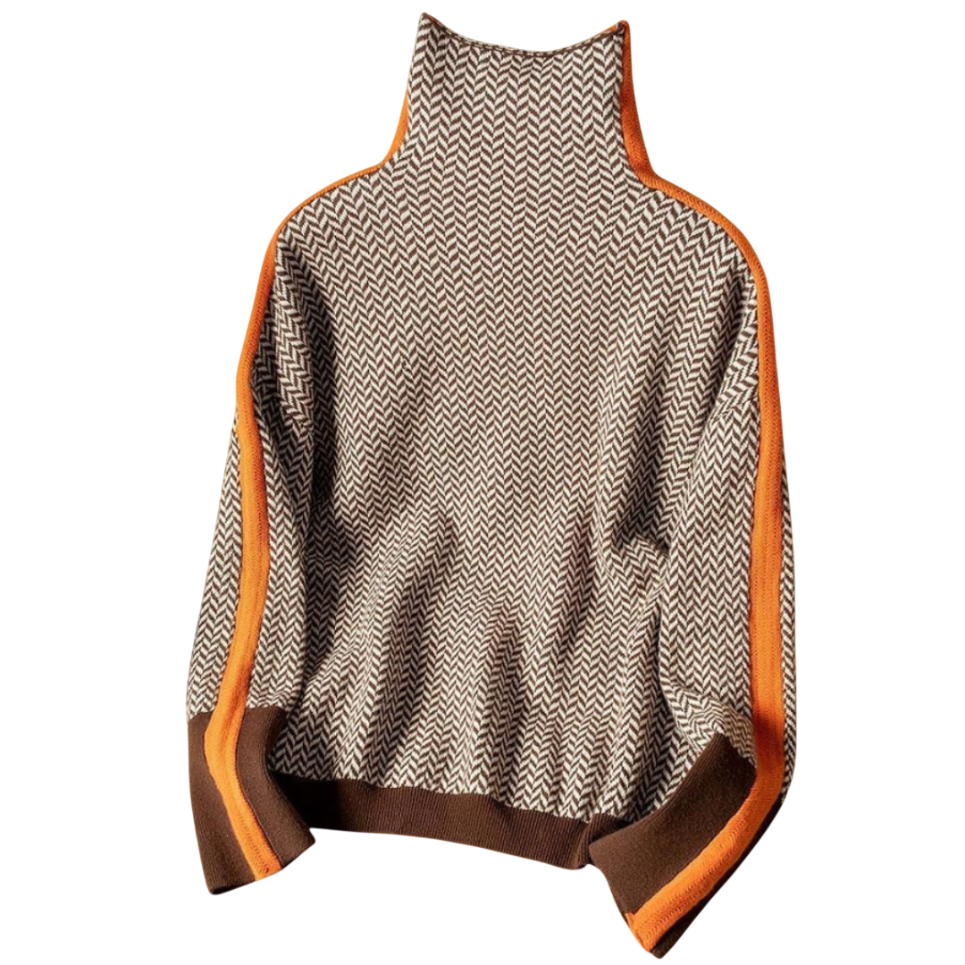 MARY – PULL COL ROULÉ ÉLÉGANT