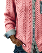Jane | Chemise en denim patchwork doux
