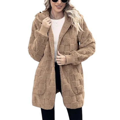 Talia – Checked Fleece Jacket
