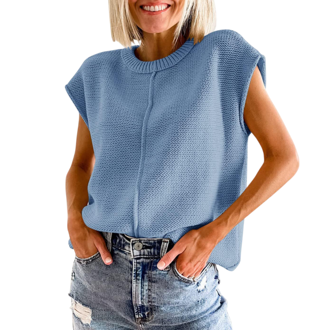 Maisie™ | Casual Minimalist Crewneck Sleeveless Top