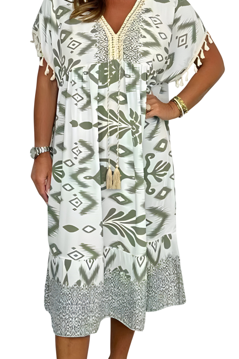 Elodie - Robe midi décontractée confortable