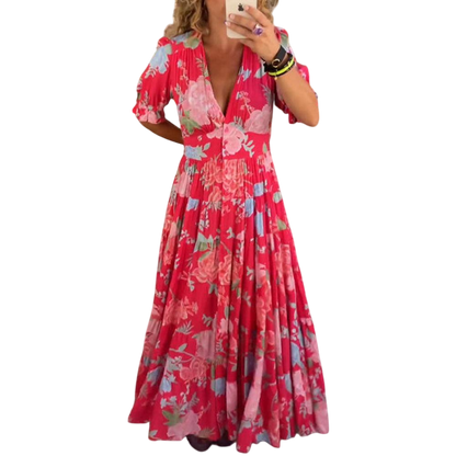 Coralina - Vibrant Floral Dress