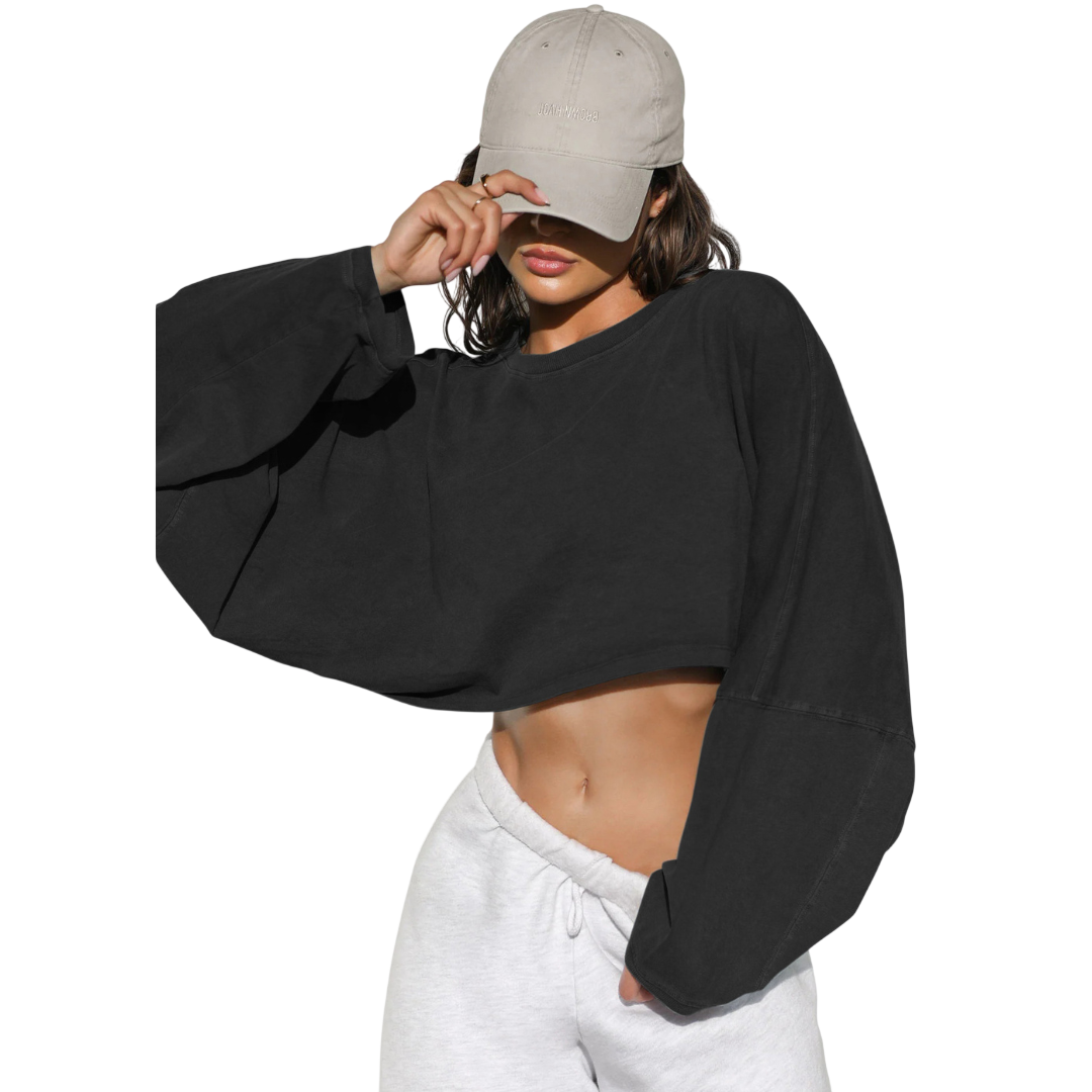Skye™ | Women Casual Cropped Pullover Sweatshirt