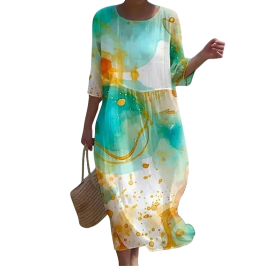 Tracy - Sunset Flower Dress