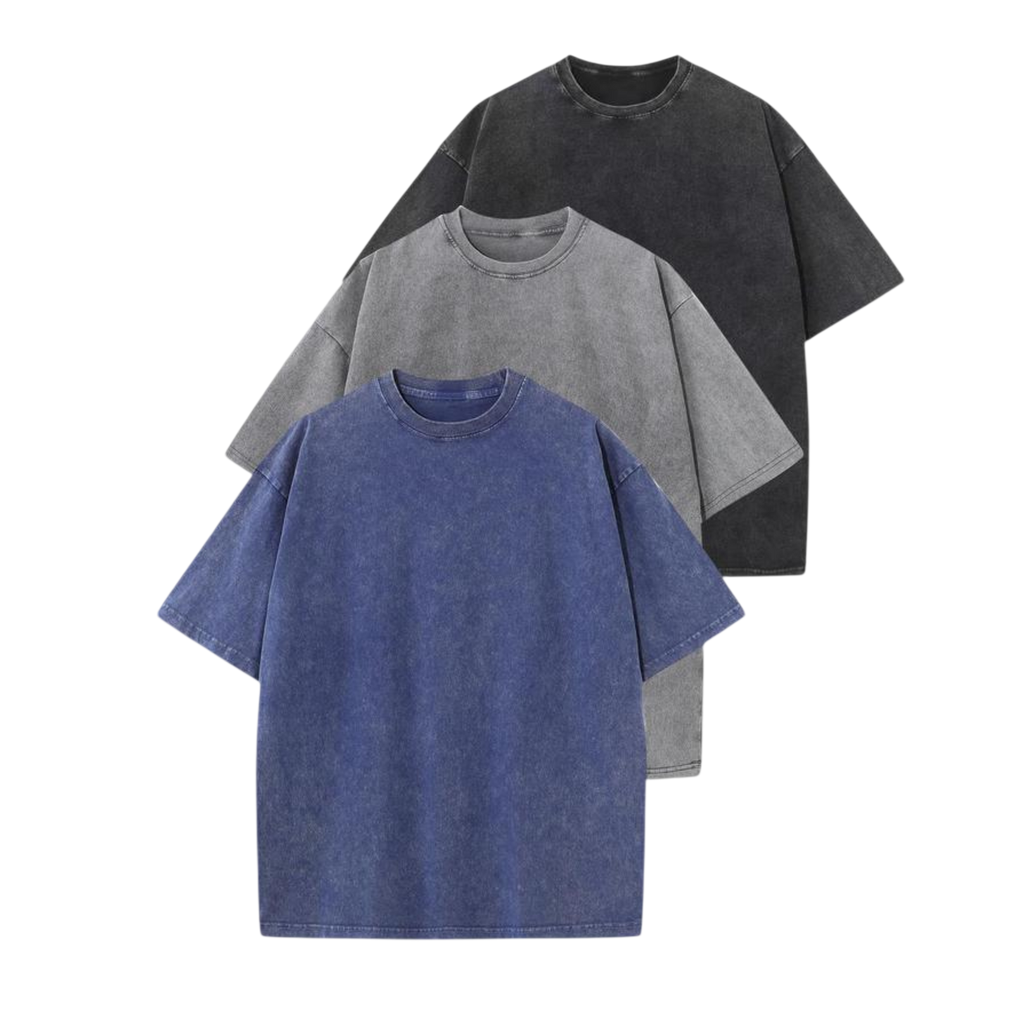 Afina™ | Women Casual Oversized Wash Crew Neck Unisex Shirt