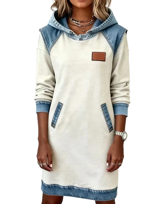 Lunariae – Robe à Capuche Décontractée d'Hiver