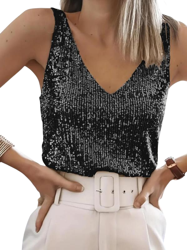 KAITLYN™ | Haut pailleté sans manches pour femme