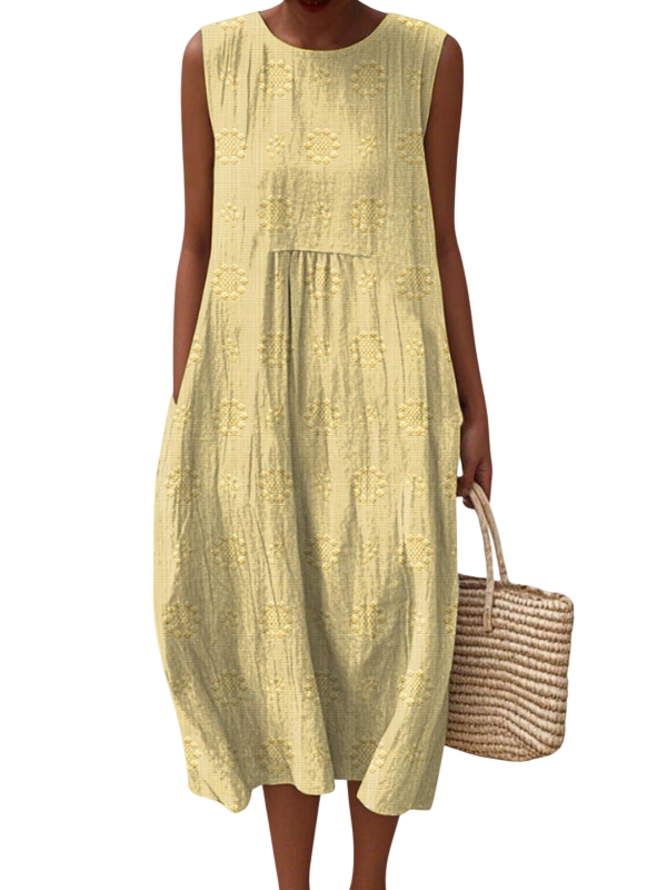 Rose | Robe midi brodée