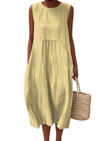 Rose | Embroidered Midi Dress