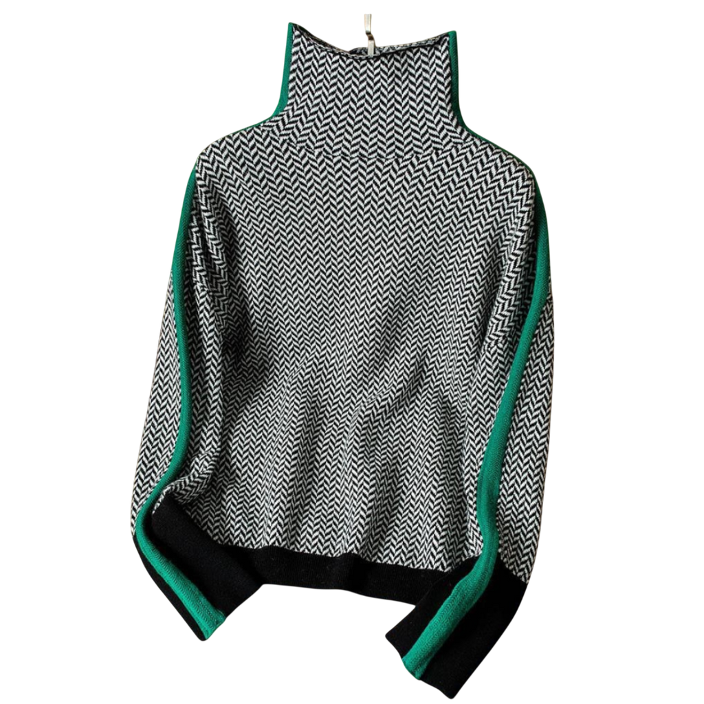 MARY – PULL COL ROULÉ ÉLÉGANT