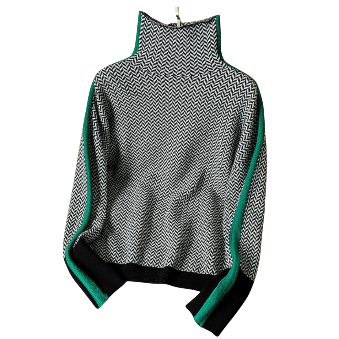 MARY – PULL COL ROULÉ ÉLÉGANT