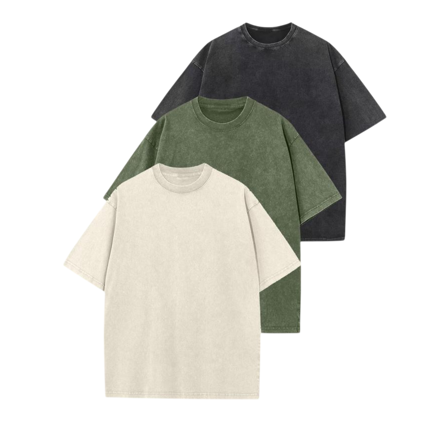 Afina™ | Women Casual Oversized Wash Crew Neck Unisex Shirt