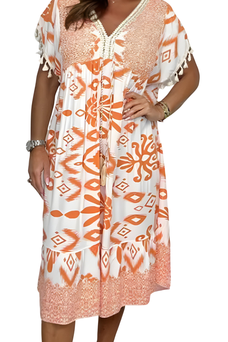 Elodie - Robe midi décontractée confortable