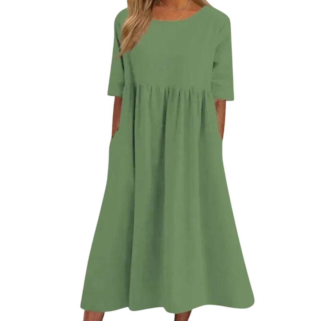 Bethany - Robe élégante à manches courtes