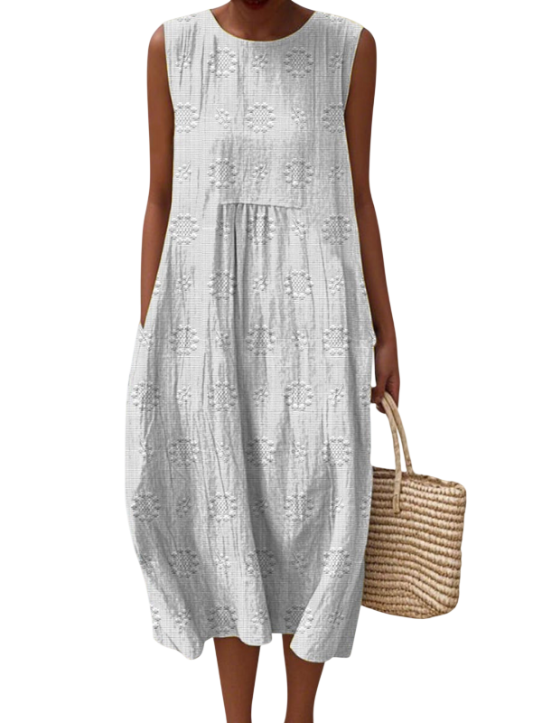 Rose | Robe midi brodée