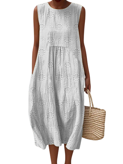 Rose | Embroidered Midi Dress