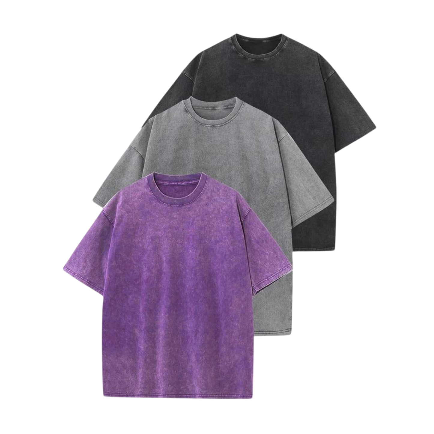 Afina™ | Women Casual Oversized Wash Crew Neck Unisex Shirt
