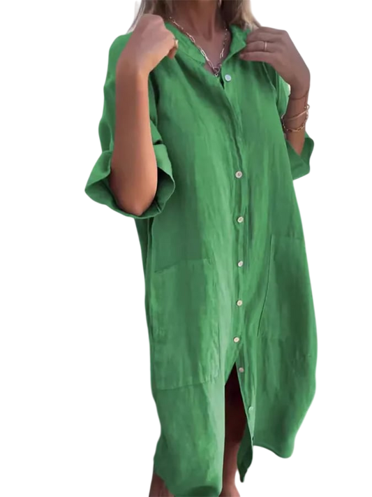 Leonie - Buttoned Breeze Dress