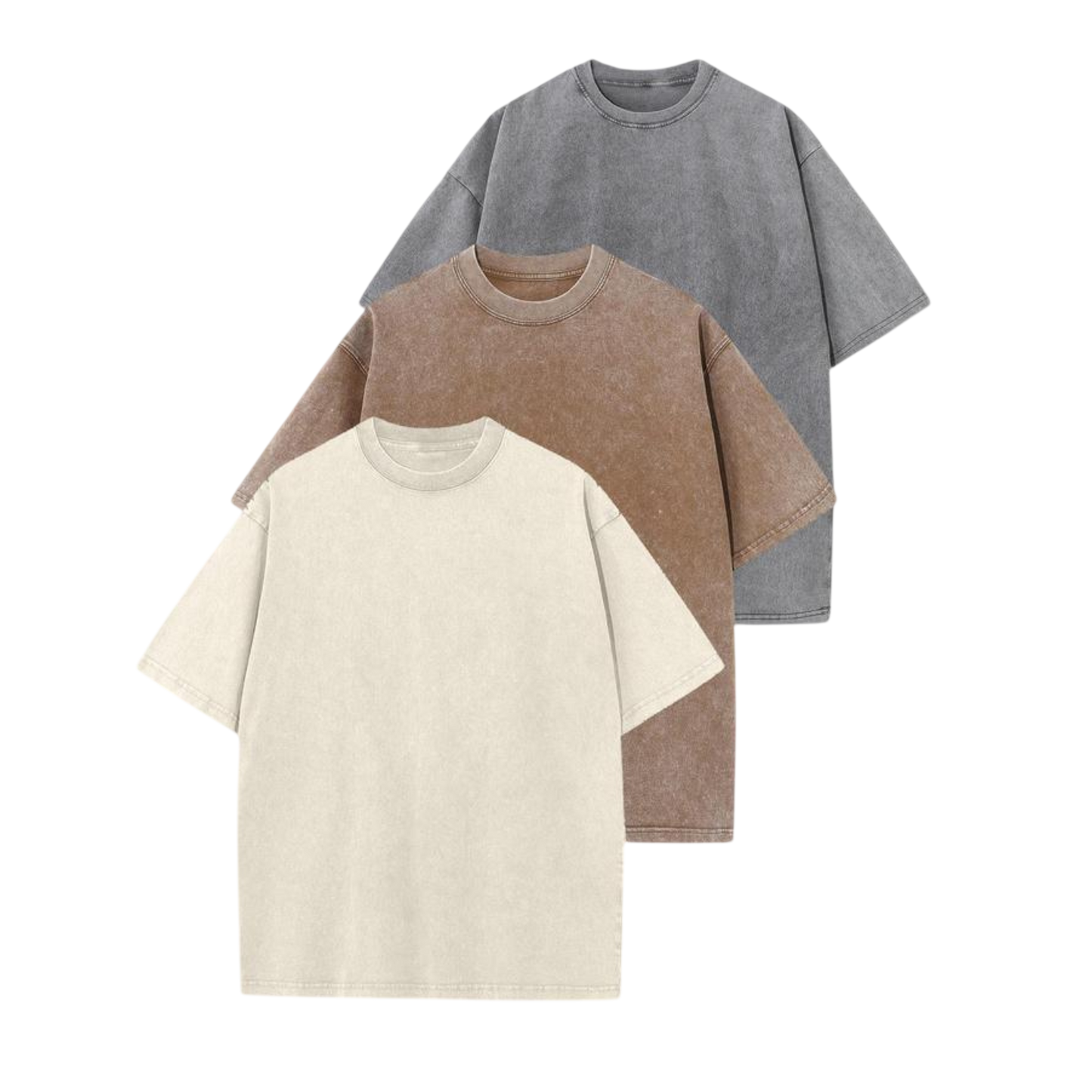 Afina™ | Women Casual Oversized Wash Crew Neck Unisex Shirt