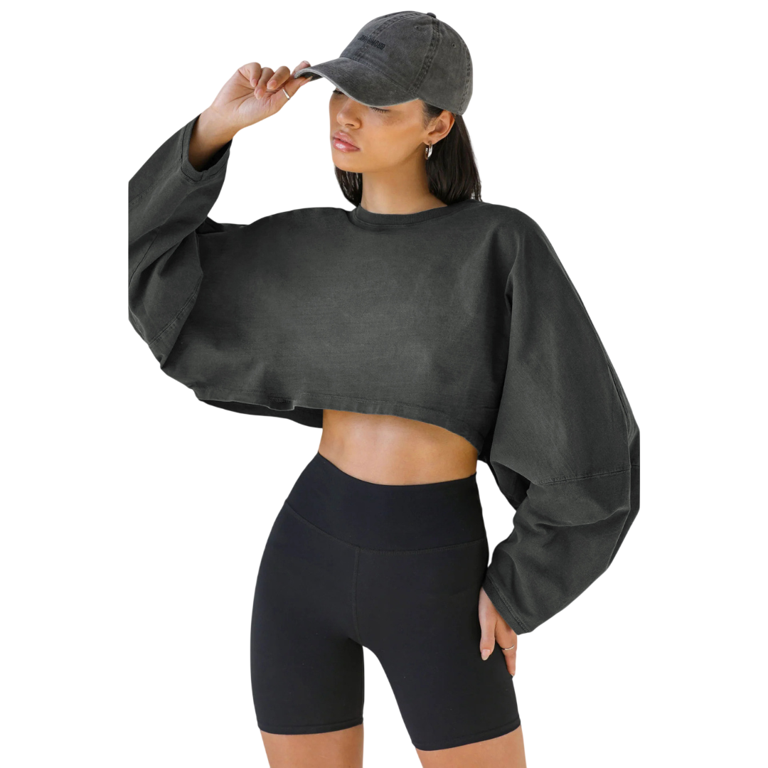 Skye™ | Women Casual Cropped Pullover Sweatshirt