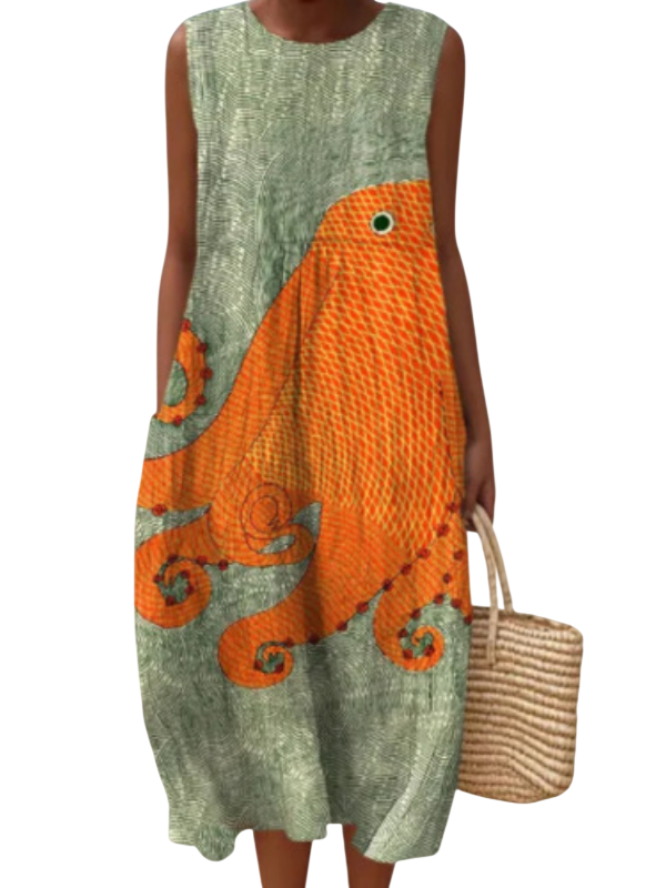 Tess | Robe midi Oceanic