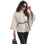Lea - Veste élégante ceinturée à motif papillon