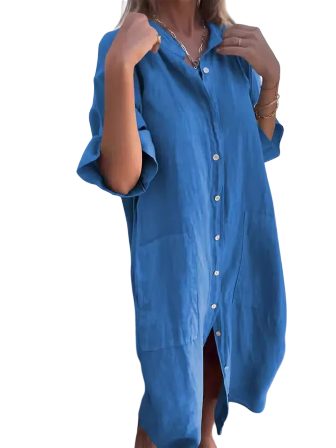 Leonie - Robe Boutonnée Légère