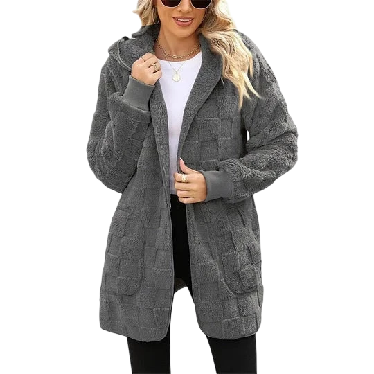 Talia – Veste polaire à carreaux
