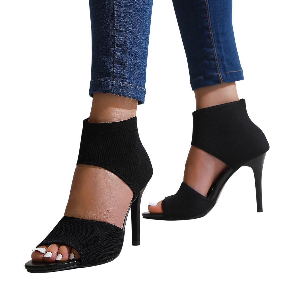 Savannah – Sandales à talons hauts en maille extensible