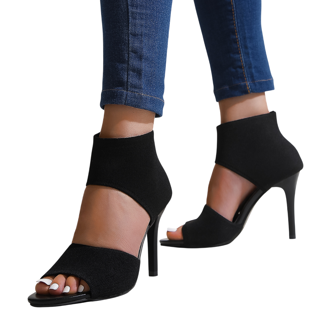 Savannah – Sandales à talons hauts en maille extensible