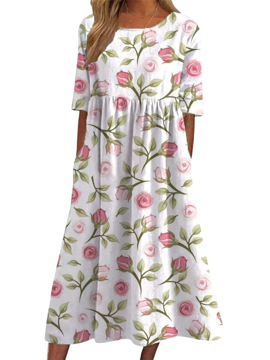 Lynley - Robe midi décontractée