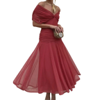 Evelyn – Robe élégante à encolure en V