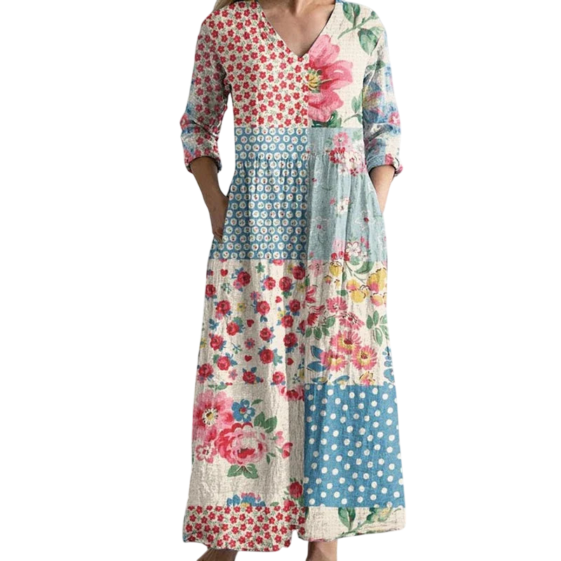 Zara - Robe longue rétro gracieuse