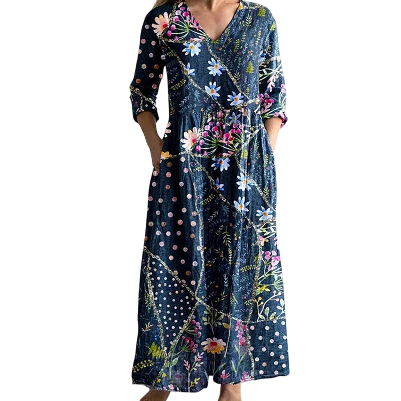 Zara - Robe longue rétro gracieuse