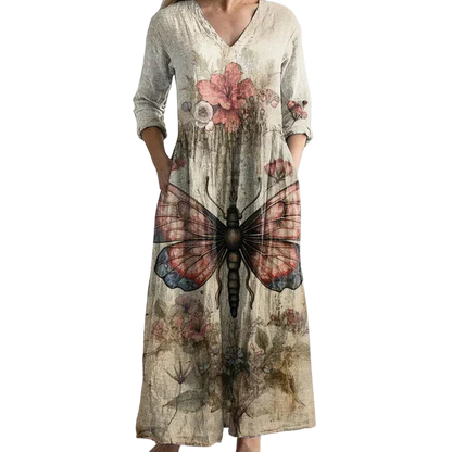 Zara - Graceful Retro Maxi Dress