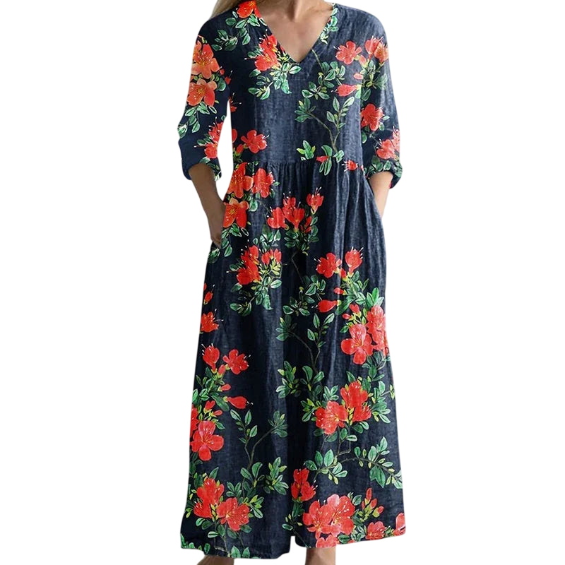 Zara - Robe longue rétro gracieuse