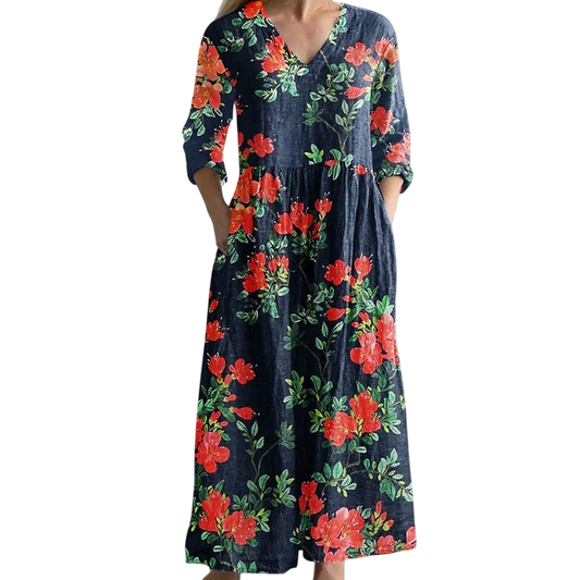 Zara - Graceful Retro Maxi Dress