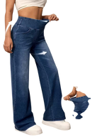 Pantalon large avec contrôle du ventre
