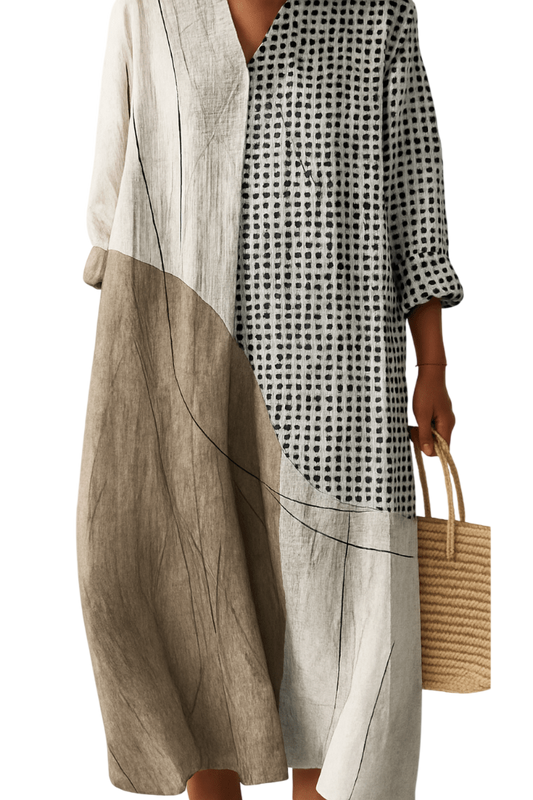 Dune & Grid Dress