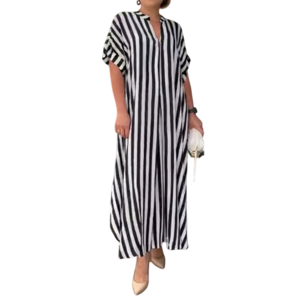 Teyona – Robe longue rayée