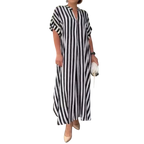 Teyona – Robe longue rayée