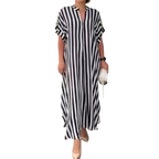 Teyona – Robe longue rayée