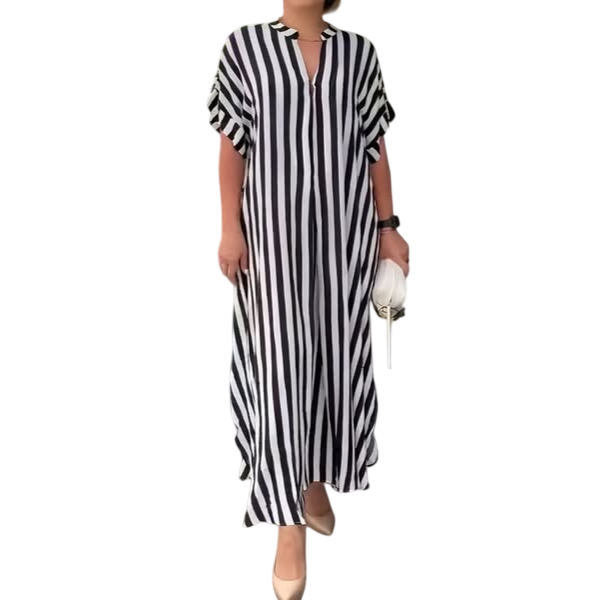 Teyona – Robe longue rayée
