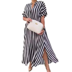 Teyona – Robe longue rayée